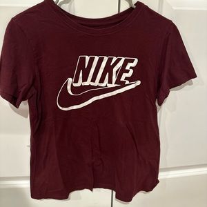 Maroon Nike graphic tee